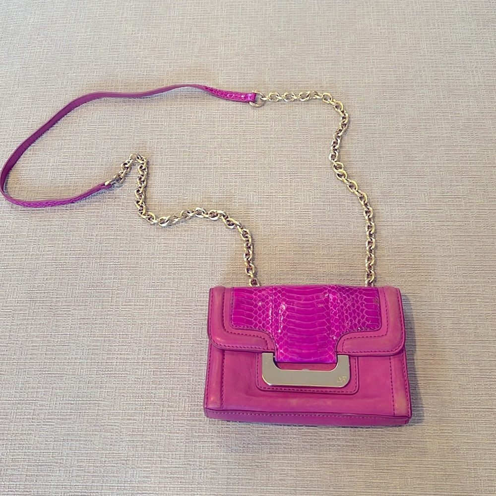 Diane von Furstenberg Purple Leather Crossbody Bag (incl. clochette)